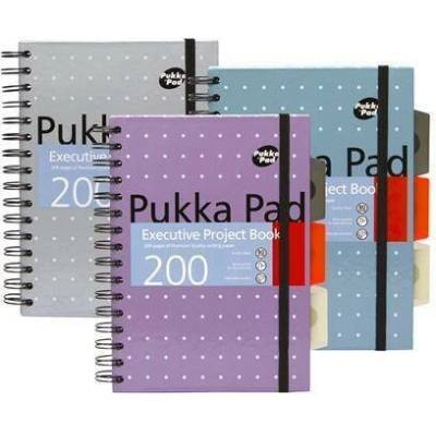 PUKKA PAD Pukka Pad Spirálový sešit Metallic Project Book mix barev A5 linkovaný 6336 MET