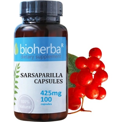 Bioherba Sarsaparilla 250 mg [100 капсули]