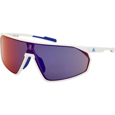 adidas eyewear Мъжки очила за колоездене Adidas eyewear SP0074 Mirror Cat. 3 Cycling glasses - White / Gradient / Mirror Violet - размер One Size (205-4698-0211)