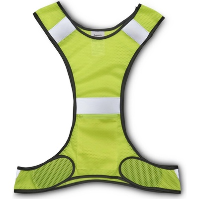 Hama reflexní vesta, nastavitelná velikost, neonově žlutá – Zboží Mobilmania