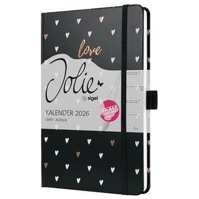 Sigel J6335 A5 týdenní 2026 Dark love