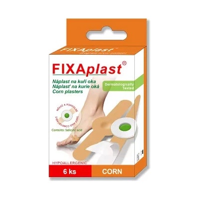 ALFA VITA, s.r.o. Fixaplast náplasť na kurie oká 6 ks