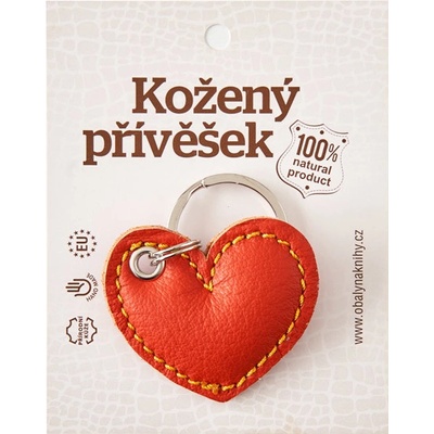 Přívěsek na klíče srdce Červená