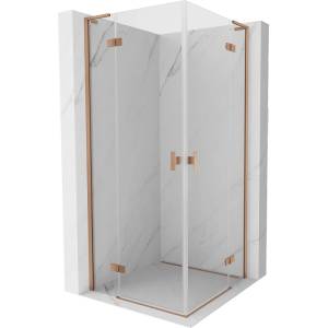 Mexen Mist-H L Duo душ кабина двукрила 115 x 115 см, прозрачна, четкана мед - 8A5L-115L-115P-65-00 (8A5L-115L-115P-65-00)