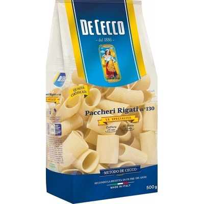 De Cecco Paccheri Rigati No.130 0,5 kg