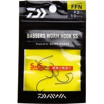 Daiwa Bassers Worm Hook FFN vel.4 (10 ks)