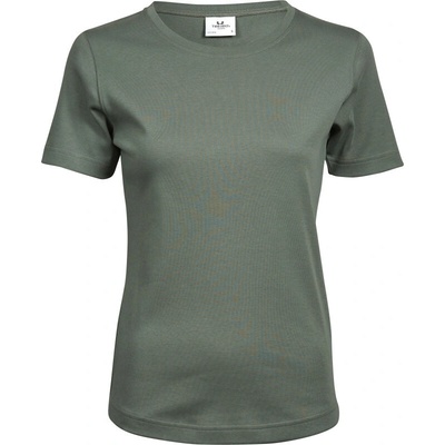 TeeJays Tričko Interlock TJ 580 krátký rukáv dámské COT-180580j6202 Zelená leaf