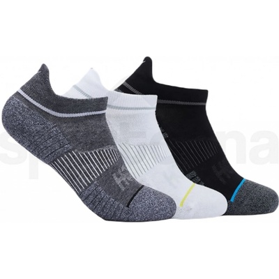 Hoka No-Show Run Sock 3-Pack U bílá/černá/šedá