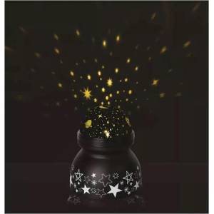 EMOS dcpw05 - Коледен led прожектор Звезди, височина: 10.5 см, диаметър: 9 см, захранване: 3хААА, топло бяла светлина (dcpw05)