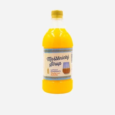 Moštěnický sirup Pomeranč s nižším obsahem cukru 12 x 700 ml
