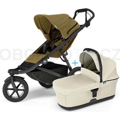Thule Urban Glide 3 Nutria green 2024 + vanička Soft beige