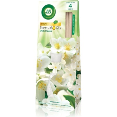 Air Wick Essential Oils White Flowers aroma difuzér s náplní 30 ml