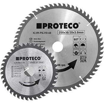 PROTECO Pilový kotouč SK 250x3.0x30 60z + redukce 30/20 mm
