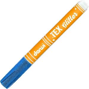 Darwi Tex Fabric Glitter Marker Маркер за текстил Blue 6 ml 1 бр (DA0140013200C)