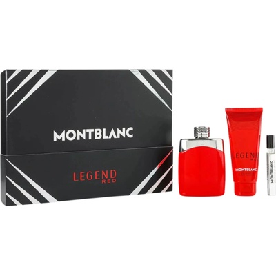 Mont Blanc Legend Red Gift Set EDP 100 ml + Shower Gel 100 ml + EDP 7.5 ml за мъже