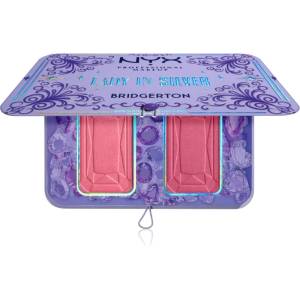 NYX Professional Makeup Bridgerton Royal Blush палитра с ружове цвят 02 Lady In Silver 2x5 гр