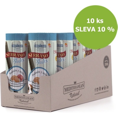 Serrano Dog Sticks Salmon & Tuna tyčinka 10 ks 16 x 12 g
