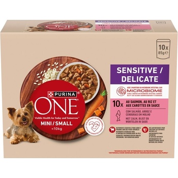 Purina One Mini Sensitive/Delicate s lososom 10 x 85 g