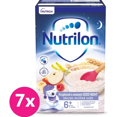 Nutrilon Pronutra mliečna Krupicová s ovocím GOOD NIGHT 7 x 225 g