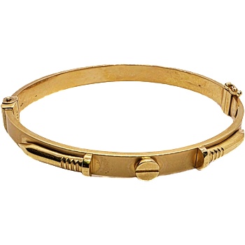 VipGold Златна дамска твърда гривна 9.09 гр (grt012)