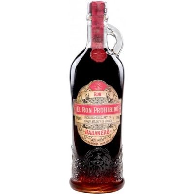 El Ron Prohibido Habanero 12y 40% 0,1 l (holá láhev)