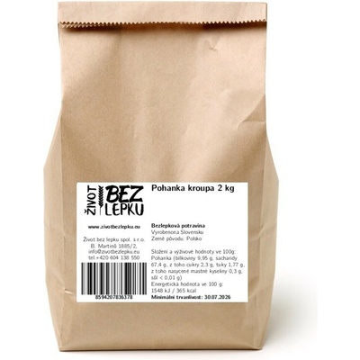 Život bez lepku Pohánková krúpa 2 kg