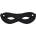 Rouge Leather Open Eye Mask Black