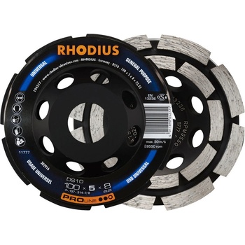 Rhodius Diamantový brusný hrnec 100 x 5,0 x 8,0 x 22,23 mm DS10 302916