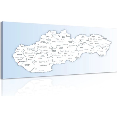 Obraz mapa Slovenska
