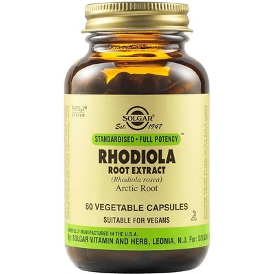 Solgar Rhodiola Root Extract, 60 растителни капсули, Solgar