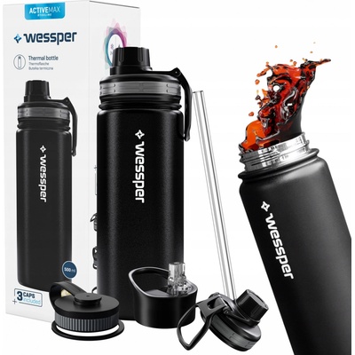 Wessper ActiveMax Steeline termoska 500 ml čierna