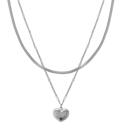 HARAHU Колие Love you - Сребърен KP28547 (28547)