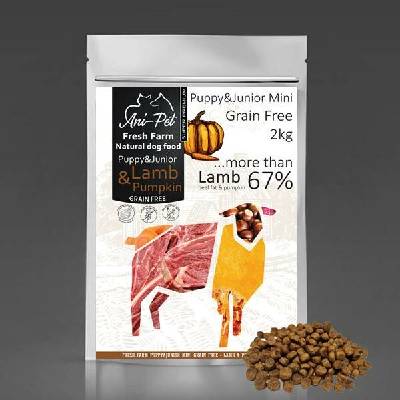 Fresh Farm Grain Free Natural Dog Food Puppy & Junior Mini Lamb & Pumpkin 2 kg