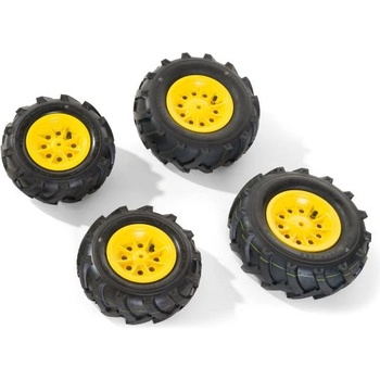 Rolly Toys Надуваеми гуми за трактори Farmtrac, Junior - жълти