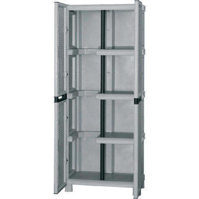 Artplast Plastová upratovacia skriňa, 700 x 390 x 1720 mm, sivá