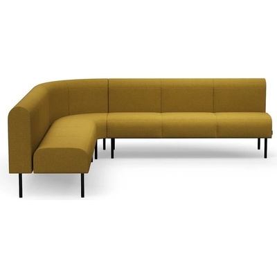 Rohová sedačka VARIETY, 90°, vnitřní, potahová látka Blues CSII, zlatá – Zboží Mobilmania