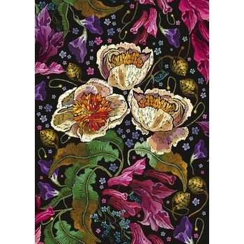 Interdruk - Puzzle Colorful flowers plants - 1 000 piese