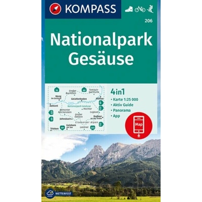 KOMPASS Wanderkarte 206 Nationalpark Gesäuse 1:25000