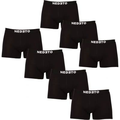 Nedeto Пакет от седем - (5+2 безплатно) мъжки боксерки Nedeto черни Nedeto | Cheren | МЪЖЕ | 4XL
