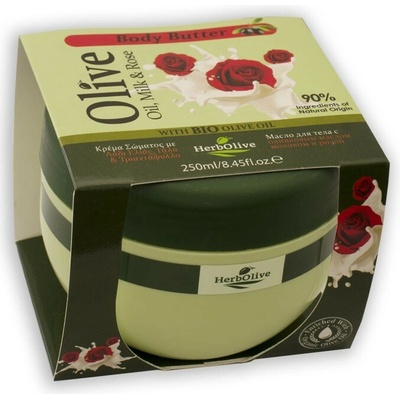 HerbOlive Rose & Milk telové maslo 250 ml