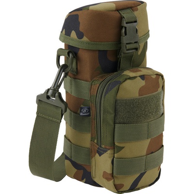 Brandit Molle na fľašu s kapsičkou II woodland