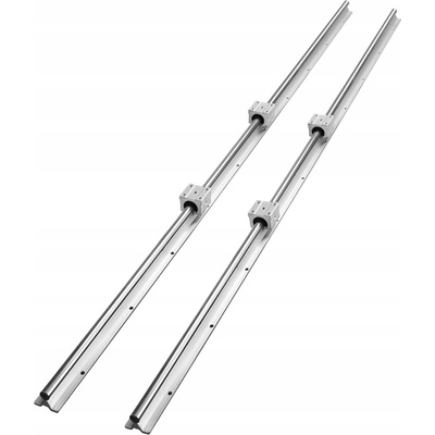 VEVOR Lineární vedení 2ks SBR16 150CM z uhlíkové oceli a hliníku