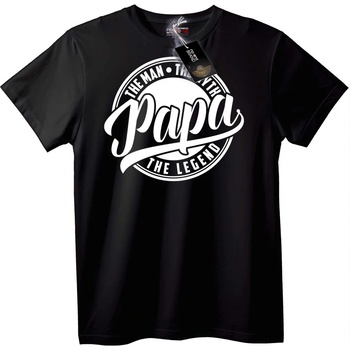 NOONEBRAND Тениска Татко - Легенда - M, White