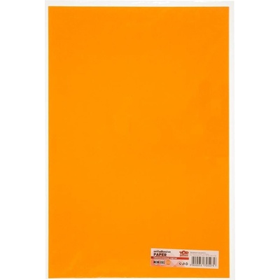 Top Office Самозалепваща хартия, 20 x 30 cm, оранжева, 10 ли (1535140020)