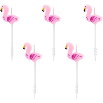 Party Deco Свещички за Рожден Ден - Фламинго