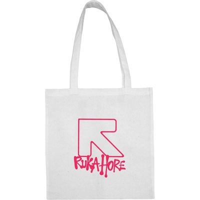 Taška Ruka Hore Logo Hip Hop Unisex Biela