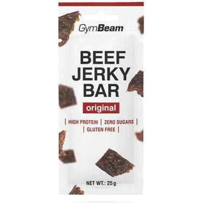 GymBeam tyčinka z hovädzieho mäsa Beef Jerky Bar Original 25 g