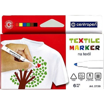 Centropen 2739 TEXTIL sada 6 farieb
