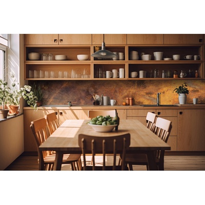 DIMEX ART Фототапет за кухня - надраскана мед 420 x 60 см