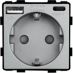 Luxon КОНТАКТ С usb-a+c И ДЕТСКА ЗАЩИТА МЕХАНИЗЪМ СИВ luxon (737494801379)